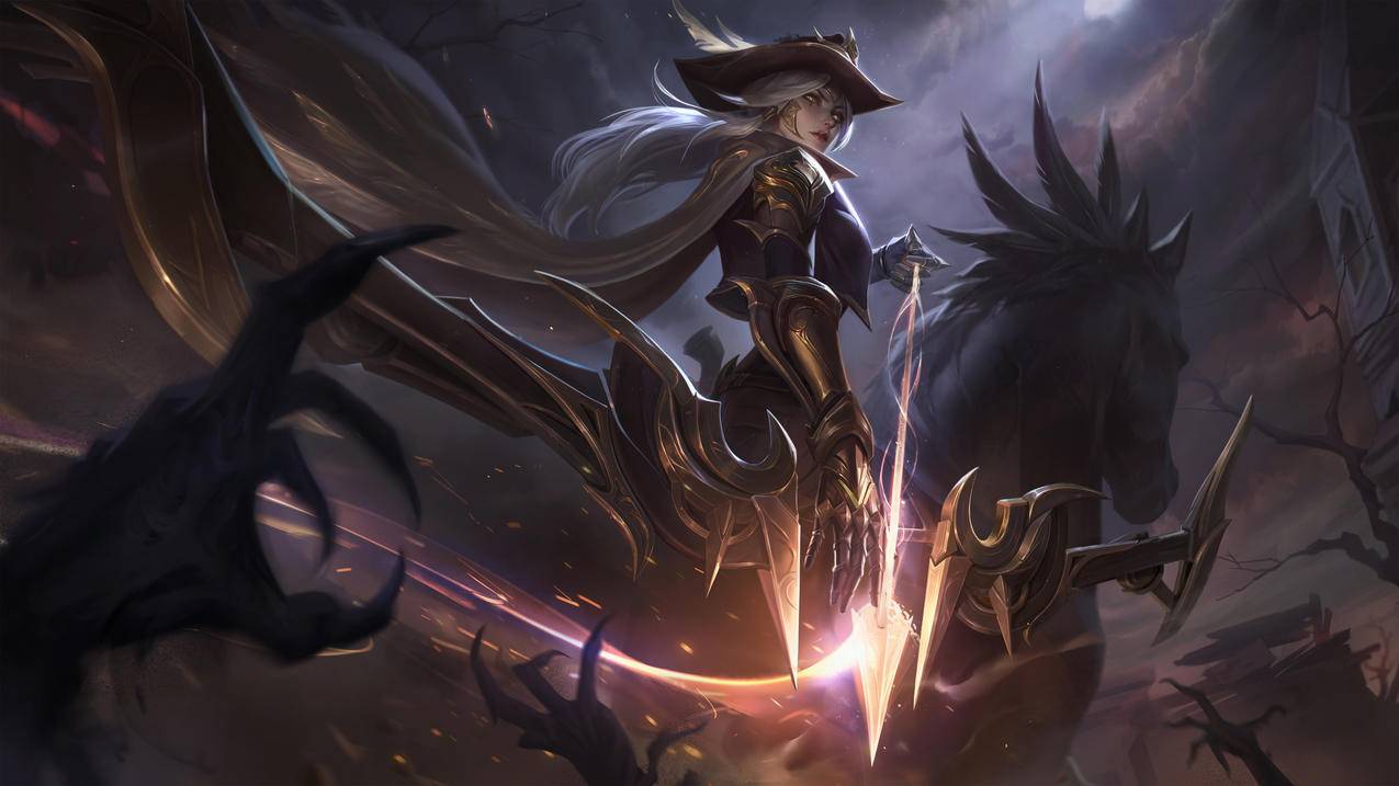 《英雄联盟 寒冰射手 西部天使 艾希》LOL 4K高清游戏壁纸