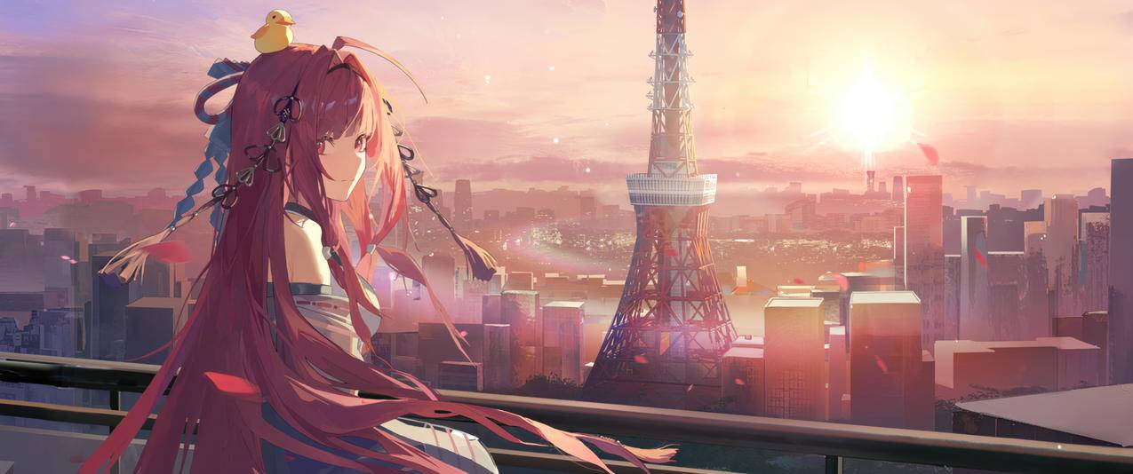 龙族 上杉绘梨衣3440x1440带鱼屏壁纸