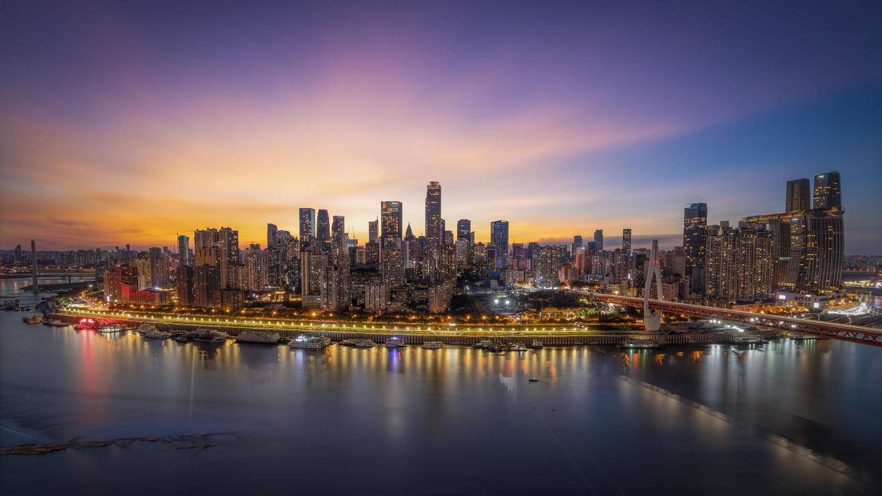 城市 夜景 4k 唯美 壁纸