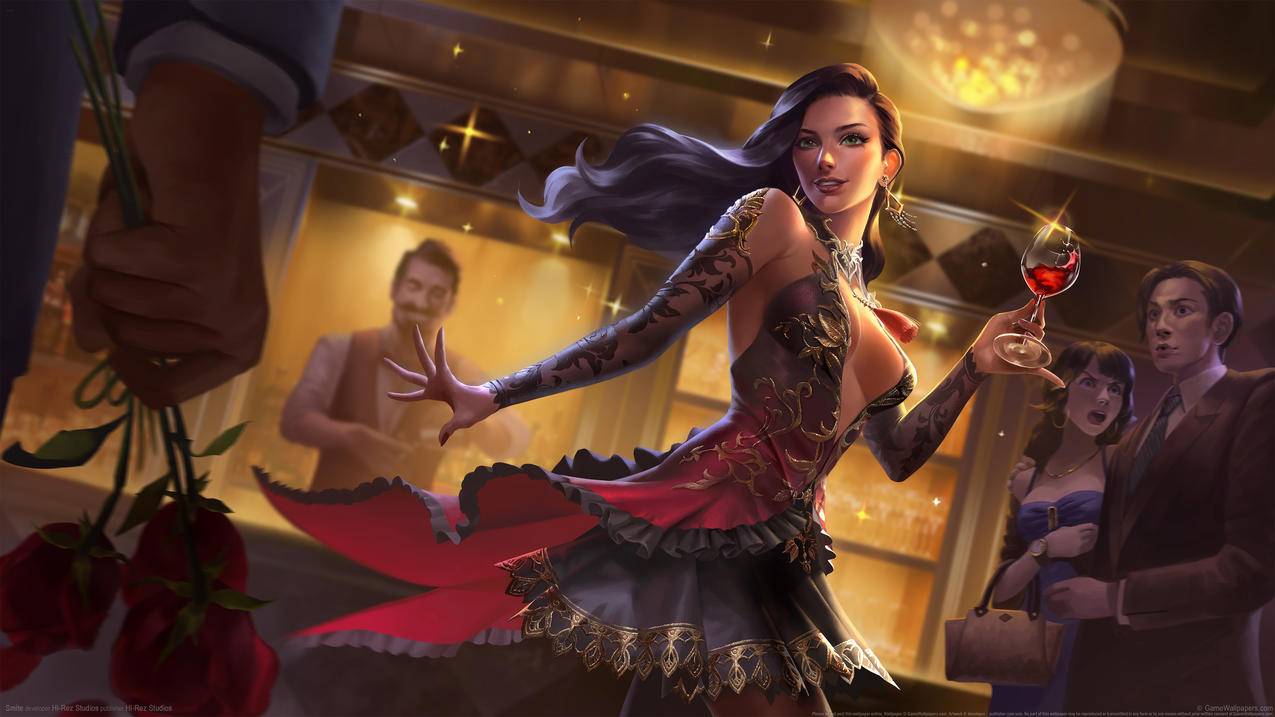 《Smite神之浩劫》 性感美女 舞会 4K高清游戏壁纸