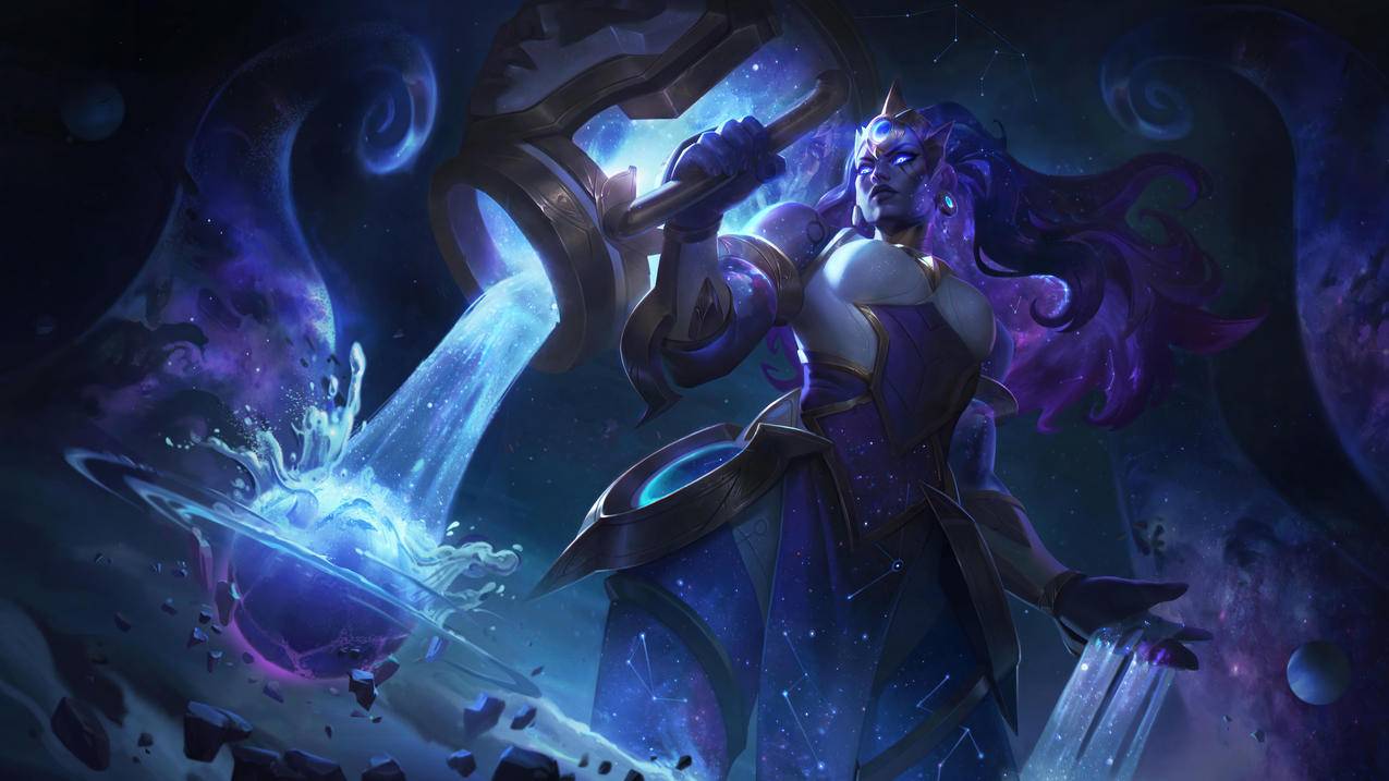 英雄联盟lol海兽祭司 水瓶星神 俄洛依4k壁纸