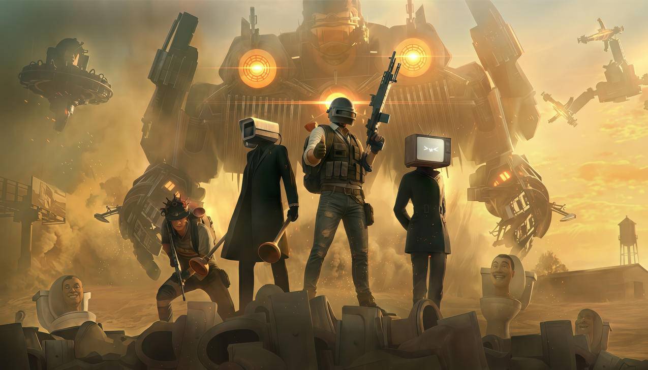 绝地求生pubg马桶人监控人4k游戏壁纸