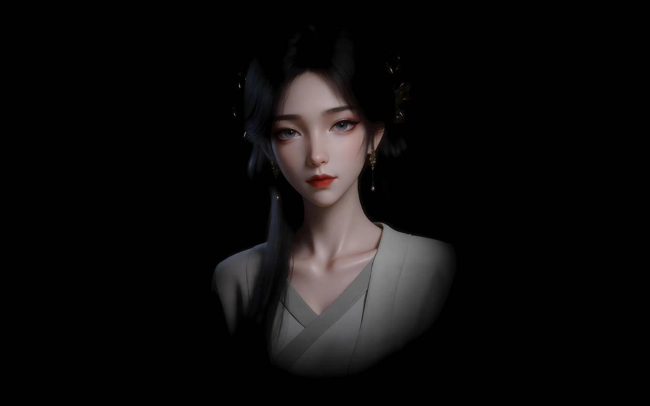 凡人修仙传梅凝 暗黑 4K电脑壁纸 3840x2400