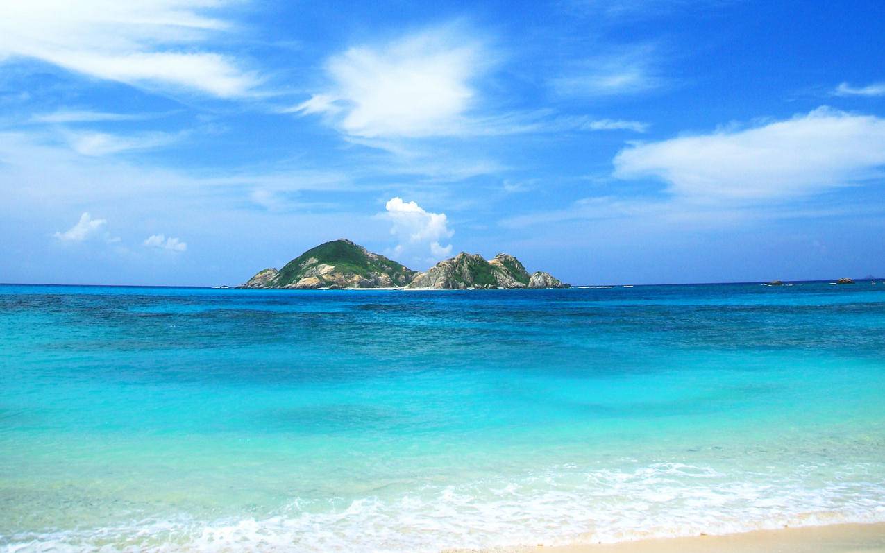 自然风光绿色清新唯美意境炎炎夏日旅游胜地风景海洋天堂大海高清壁纸
