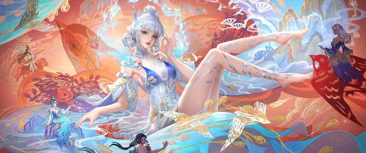 《永劫无间》国风 国潮风 游戏美女3440x1440带鱼屏超清壁纸