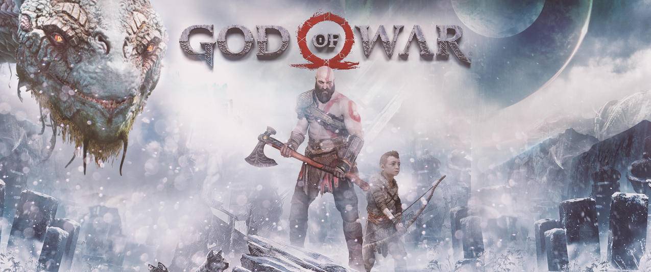 战神GodofWar带鱼屏壁纸