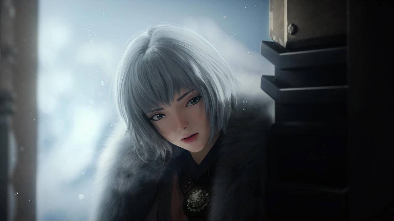 白月魁 暗色系 4K动漫壁纸 3840x2160