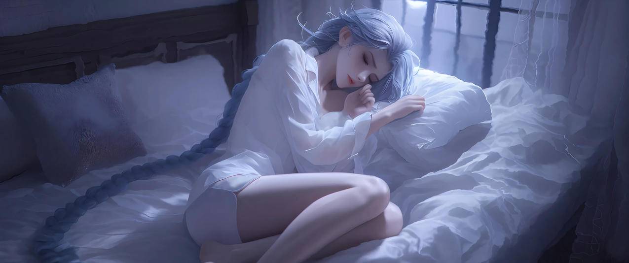 唯美 金克丝 卧室 3440x1440带鱼屏壁纸