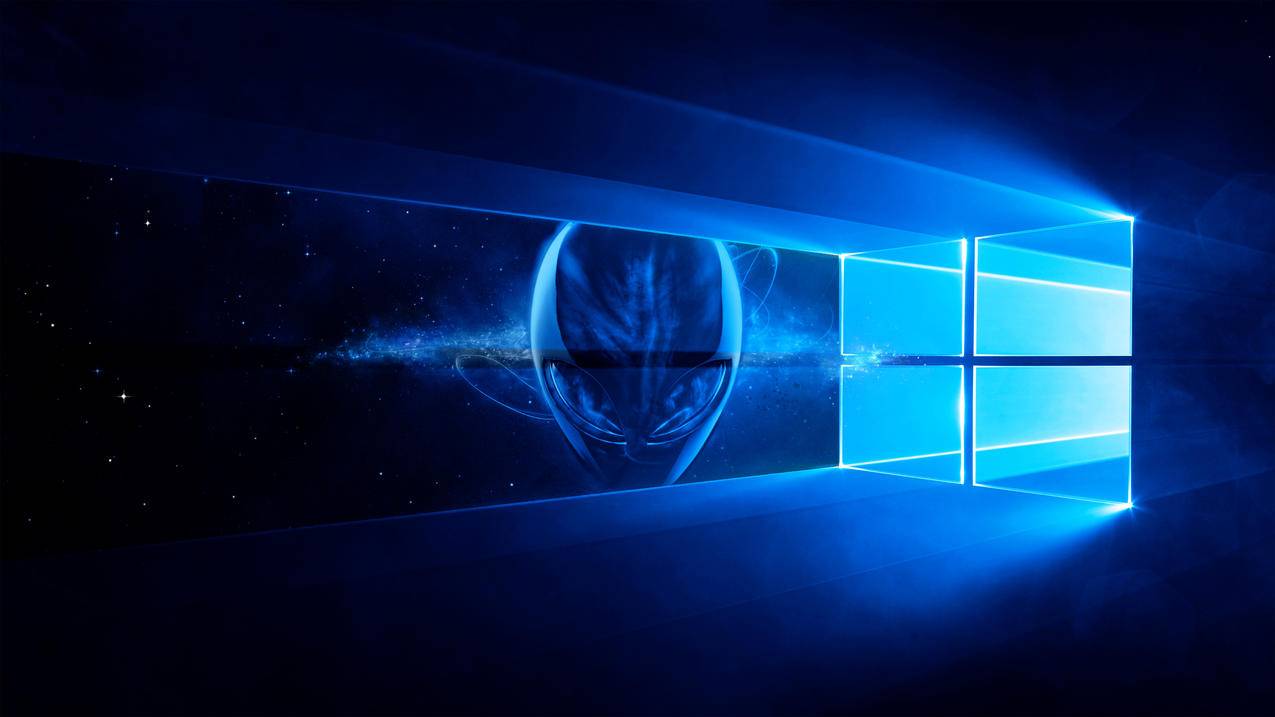 外星人 alienware windows10 4k标志高清壁纸