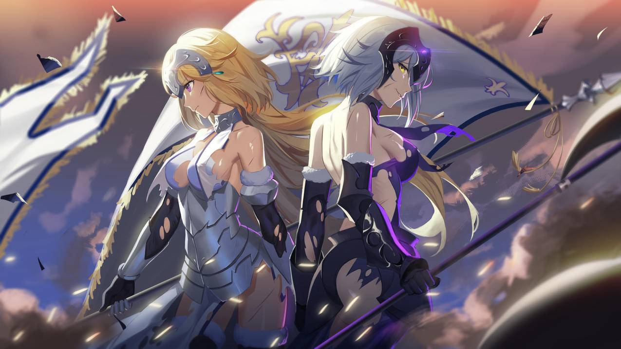 《Fate》白贞德和黑贞德 4k动漫高清壁纸