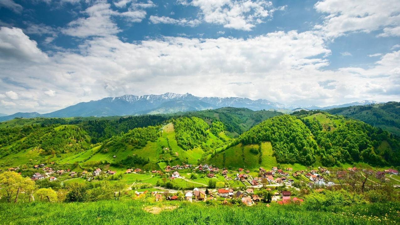 风景自然风光意境炎炎夏日青山高清壁纸