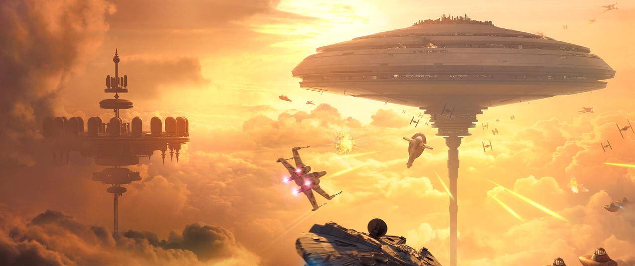 星球大战战场StarWarsBattlefrontBespin带鱼屏壁纸