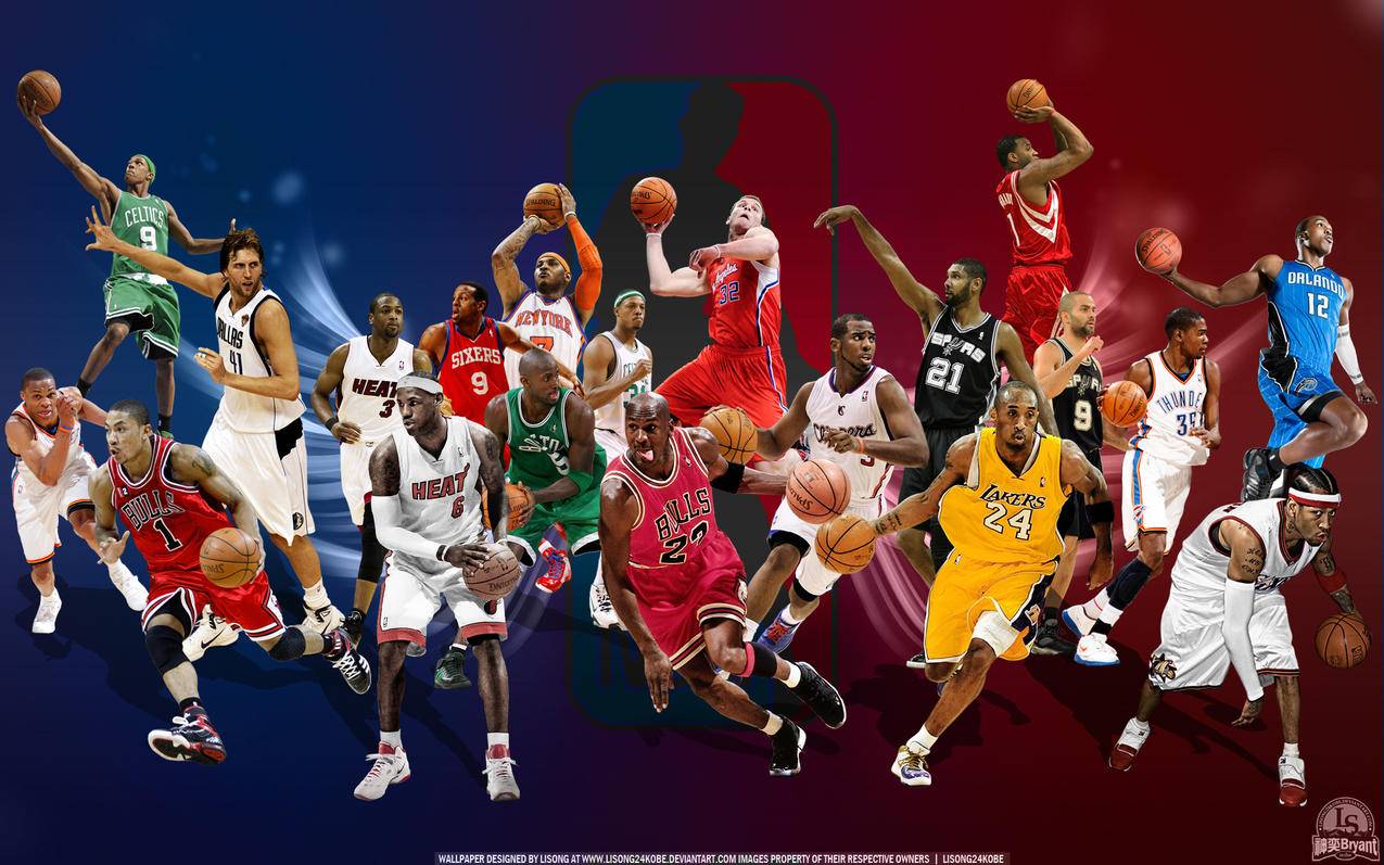 NBA篮球球星巨星乔丹保罗隆多维斯布鲁克罗斯诺维斯基韦德詹姆斯科比皮尔斯加内特麦迪邓肯帕克杜兰特霍华德艾弗森高清壁纸