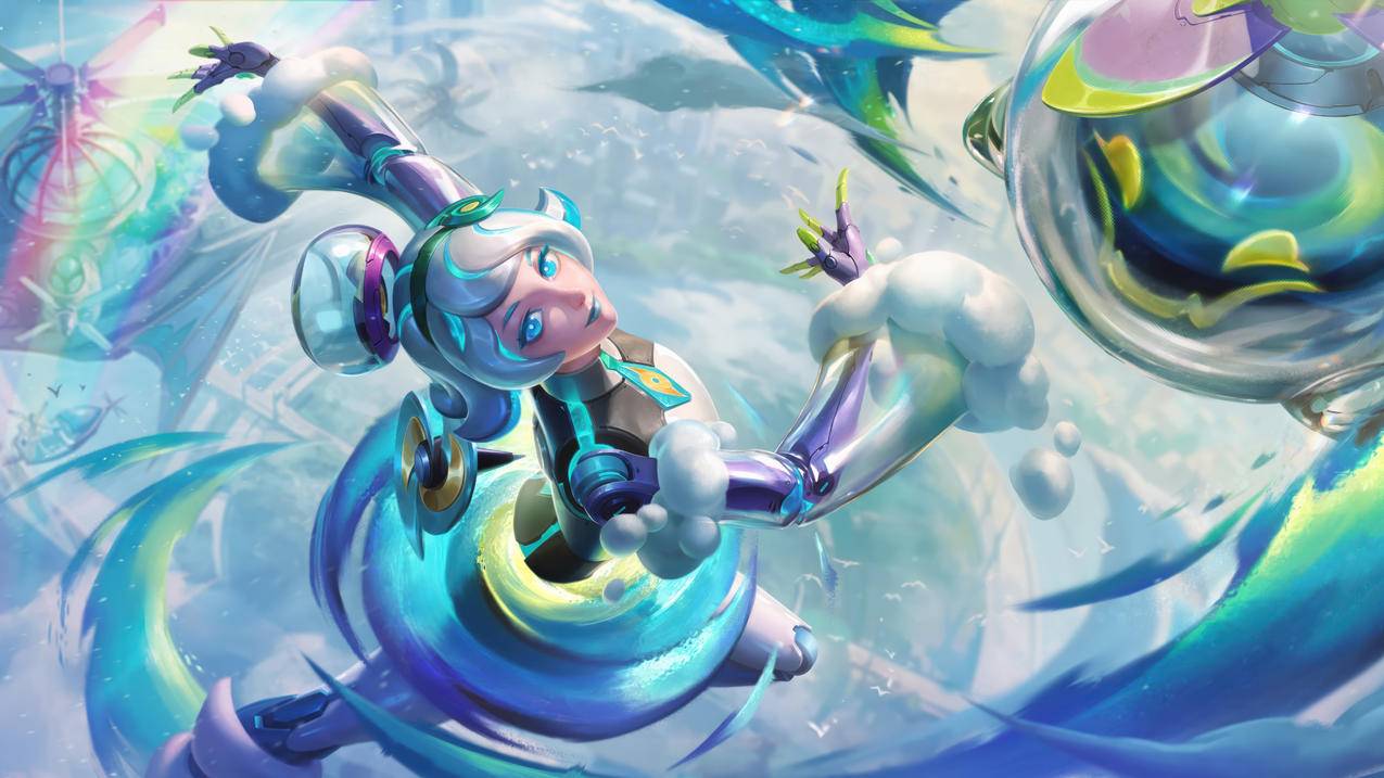 魔灵 奥莉安娜 lol英雄联盟 8K游戏壁纸 7680x4320