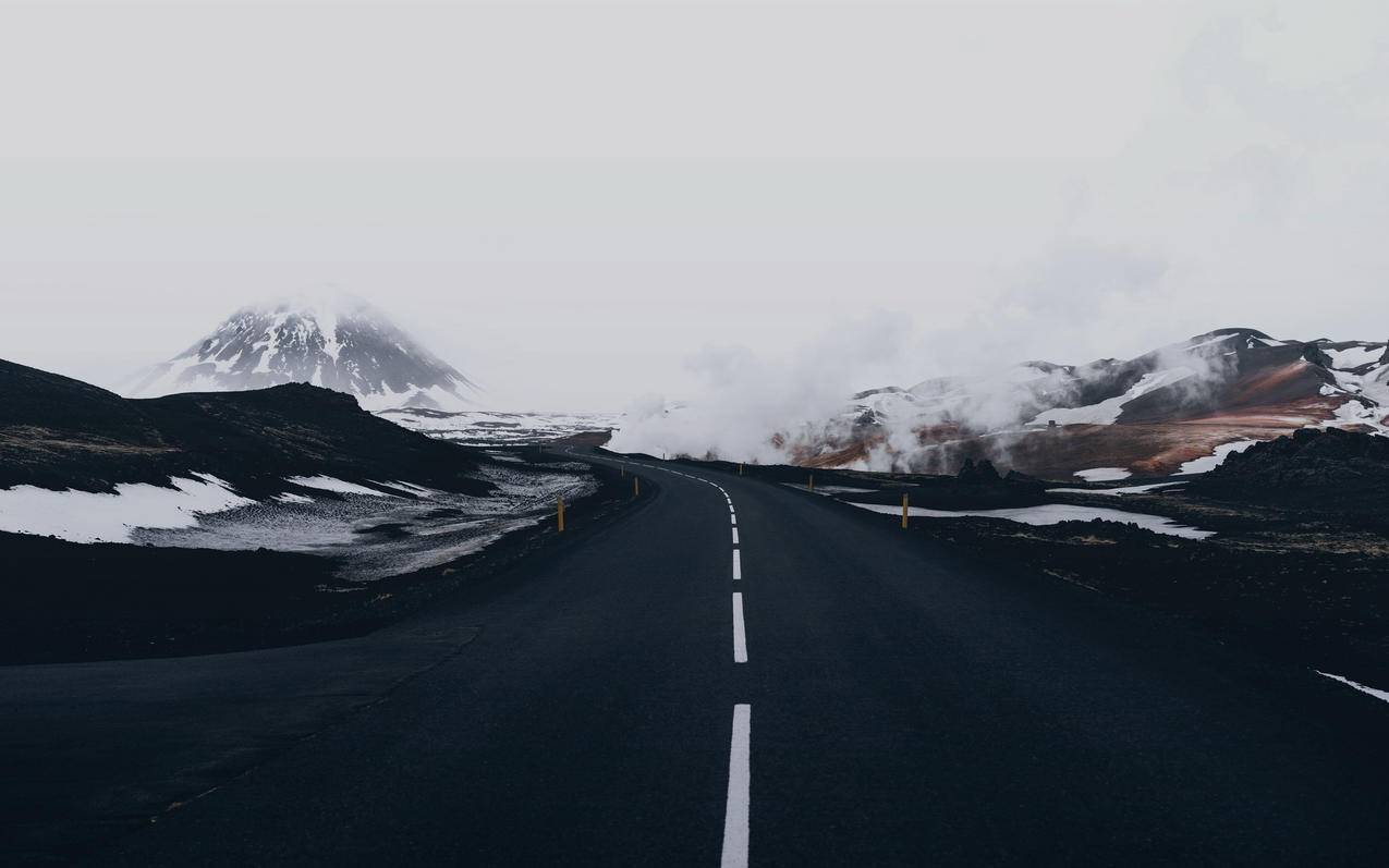 风景公路雪山高原高清壁纸