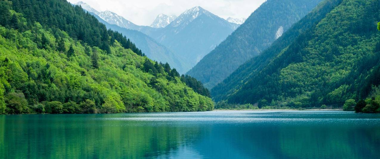 绿水青山风景 3440x1440带鱼屏高清壁纸