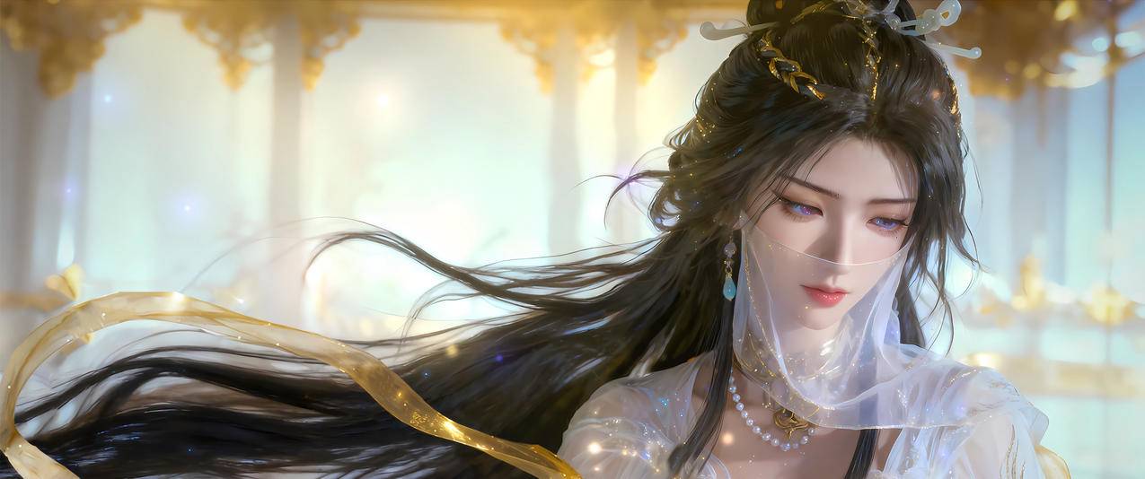 《凡人修仙传》紫灵 冰清玉洁 3440x1440带鱼屏壁纸