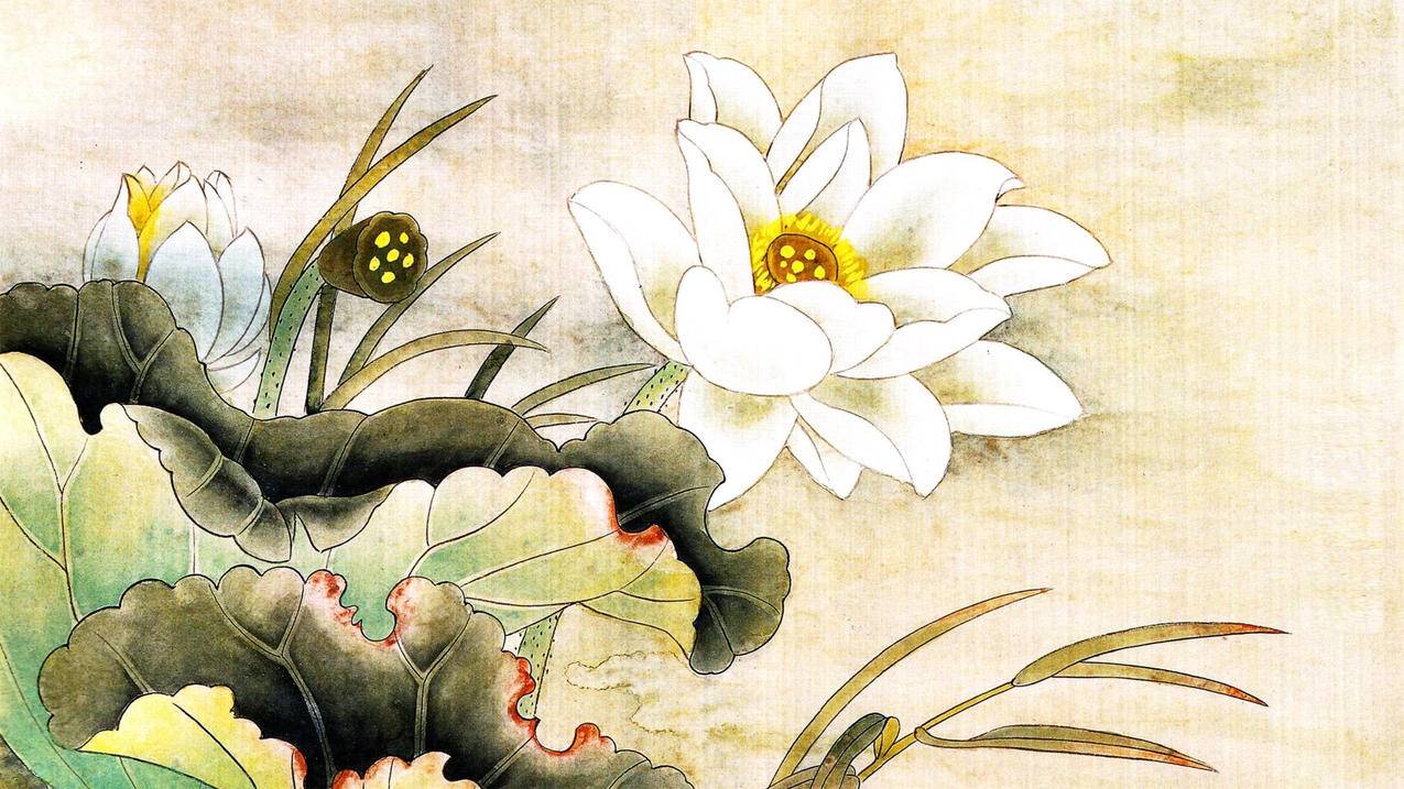 炫酷手绘中国风国画水墨画高清壁纸