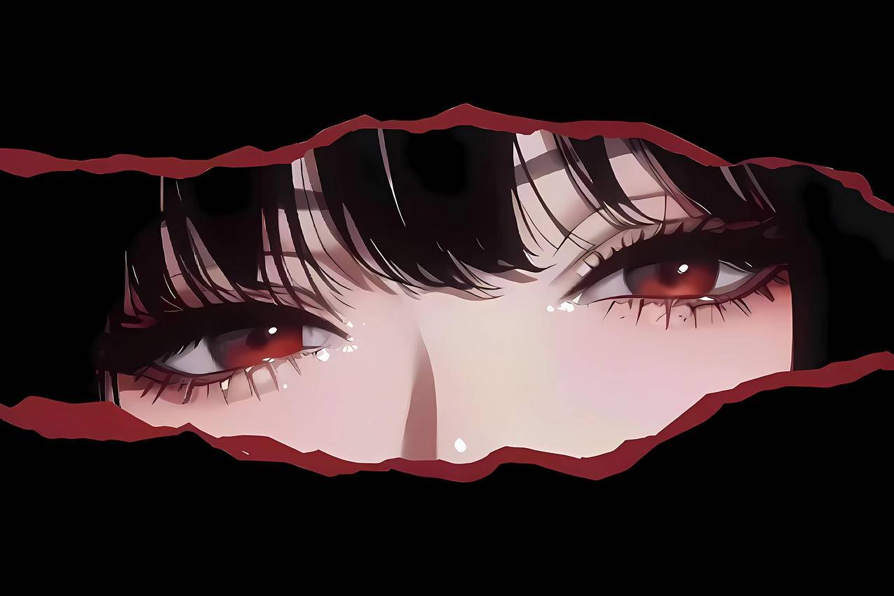 女孩红色眼睛 4K动漫壁纸 3840x2560