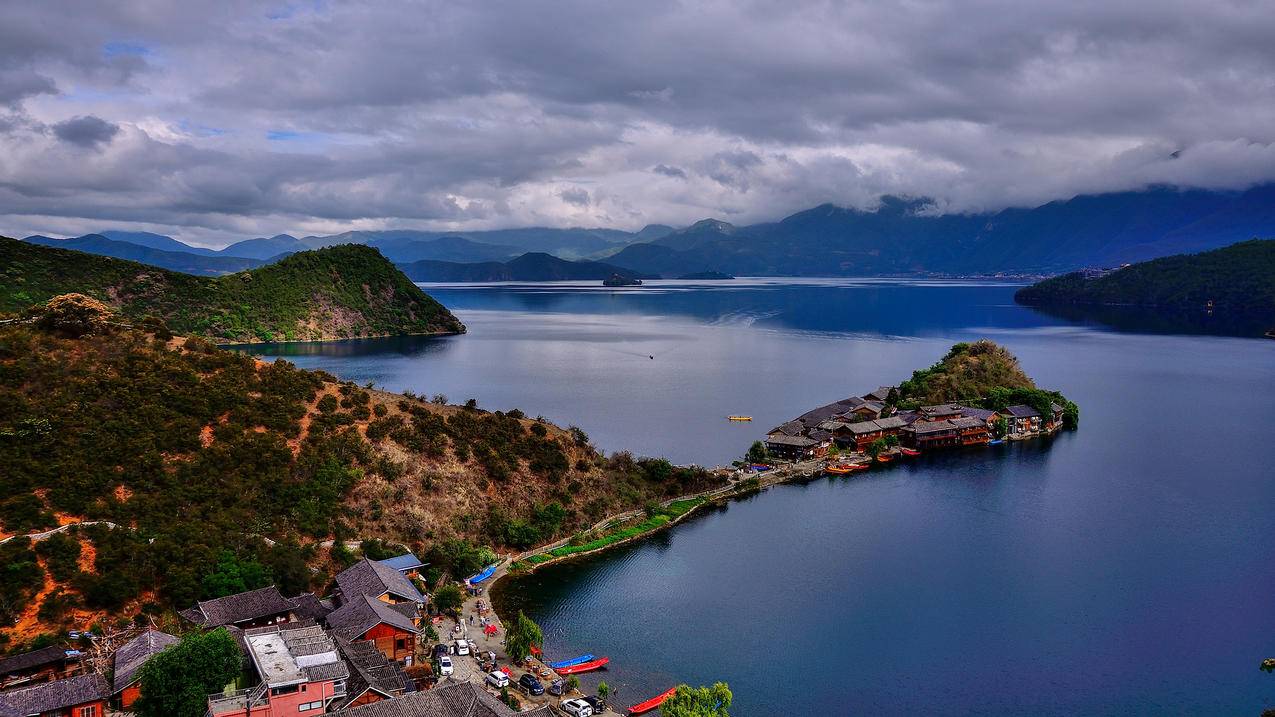 风景旅游胜地泸沽湖高清壁纸