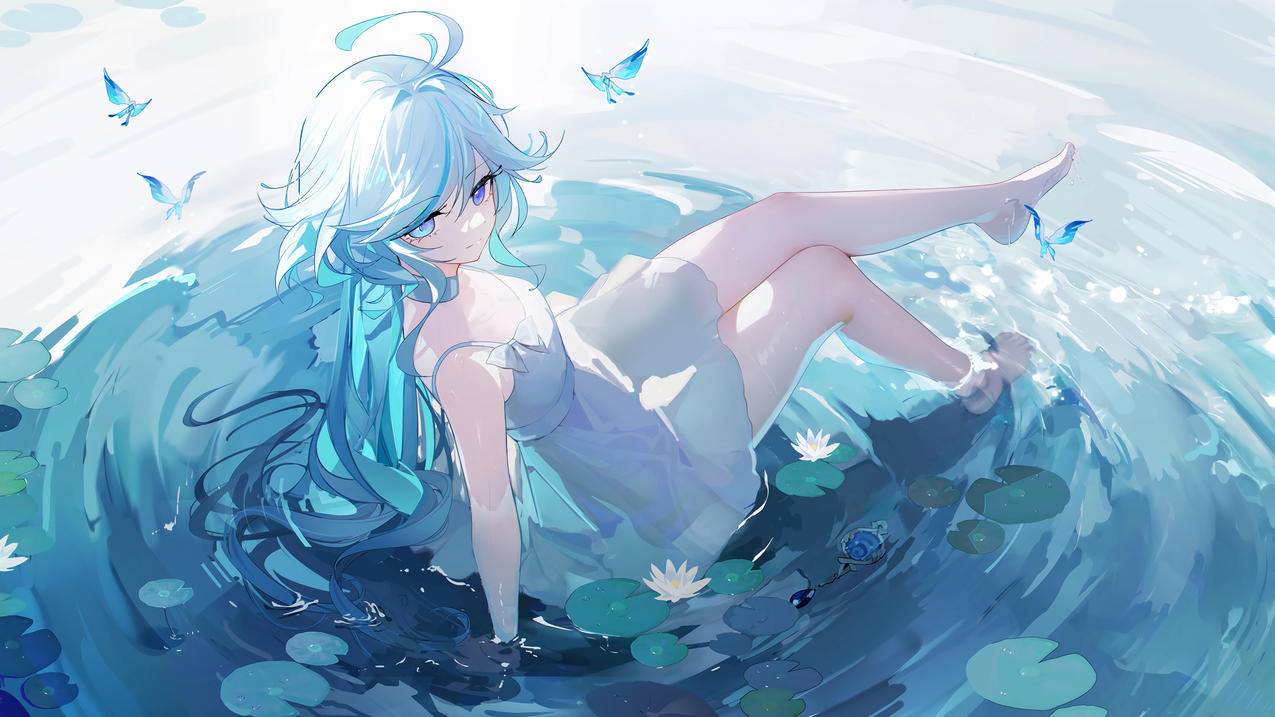 水中的芙宁娜 4K壁纸 3840x2160