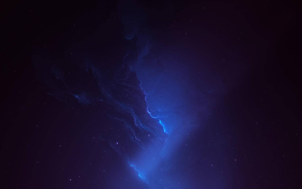 星云 星星 深蓝色背景 太空 4K壁纸 3840x2400