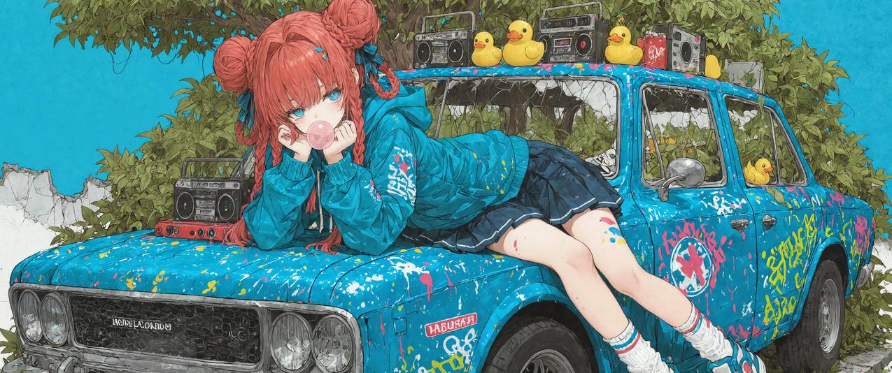 小涂真纪3440x1440带鱼屏壁纸