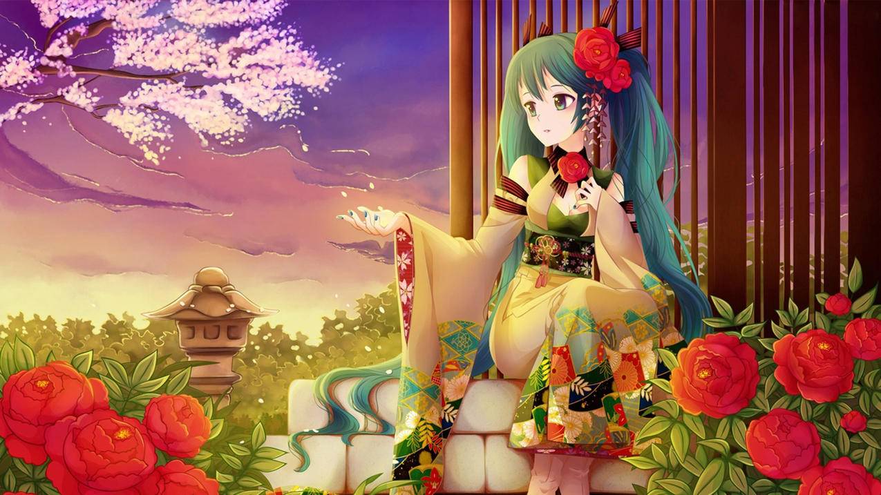 动漫手绘初音未来高清壁纸