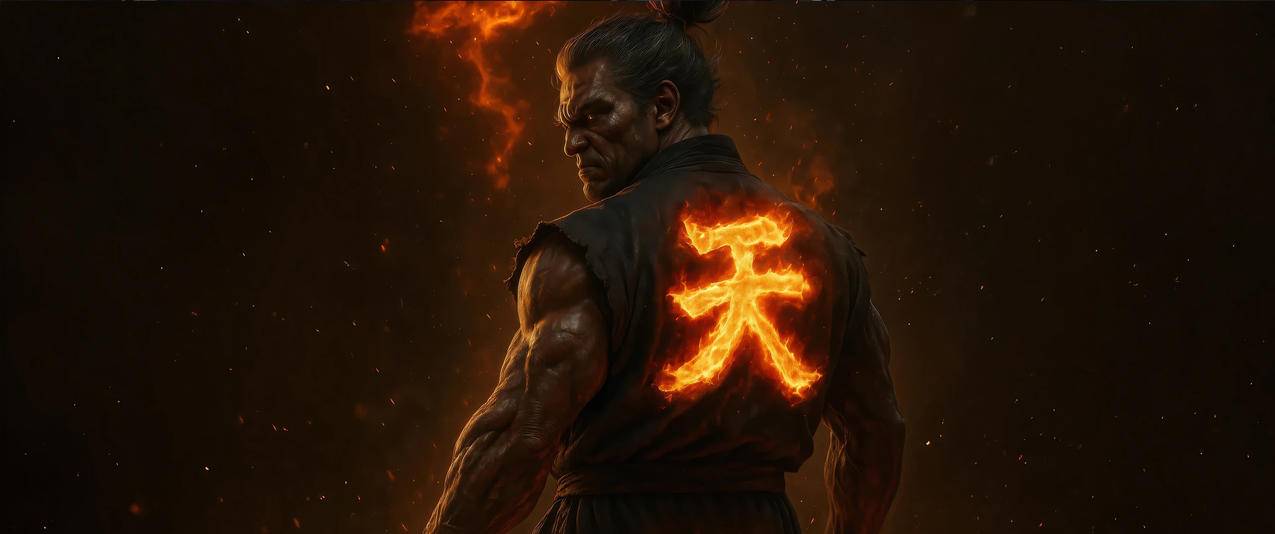 街头霸王 Akuma Legacy 3440x1440带鱼屏游戏壁纸