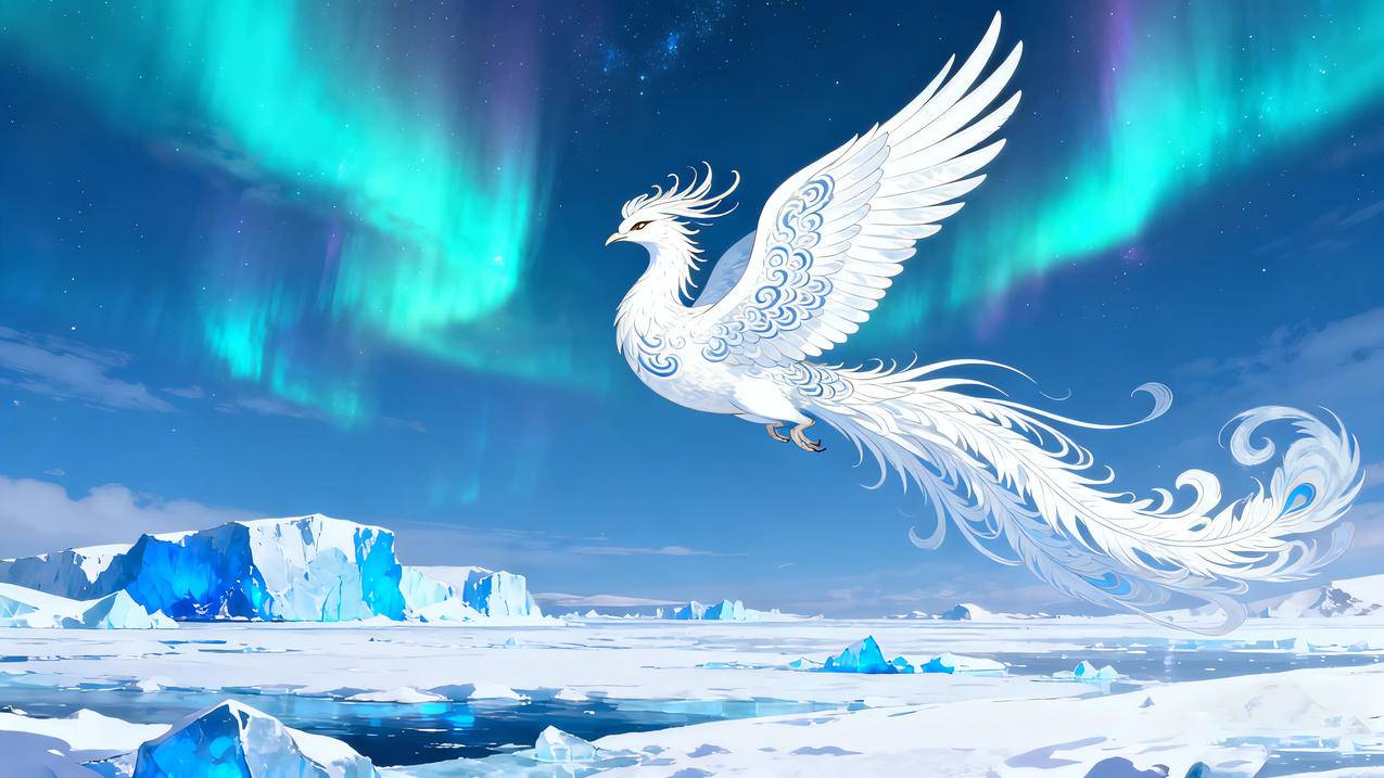 鸿鹄 白凤凰 极光 4k壁纸
