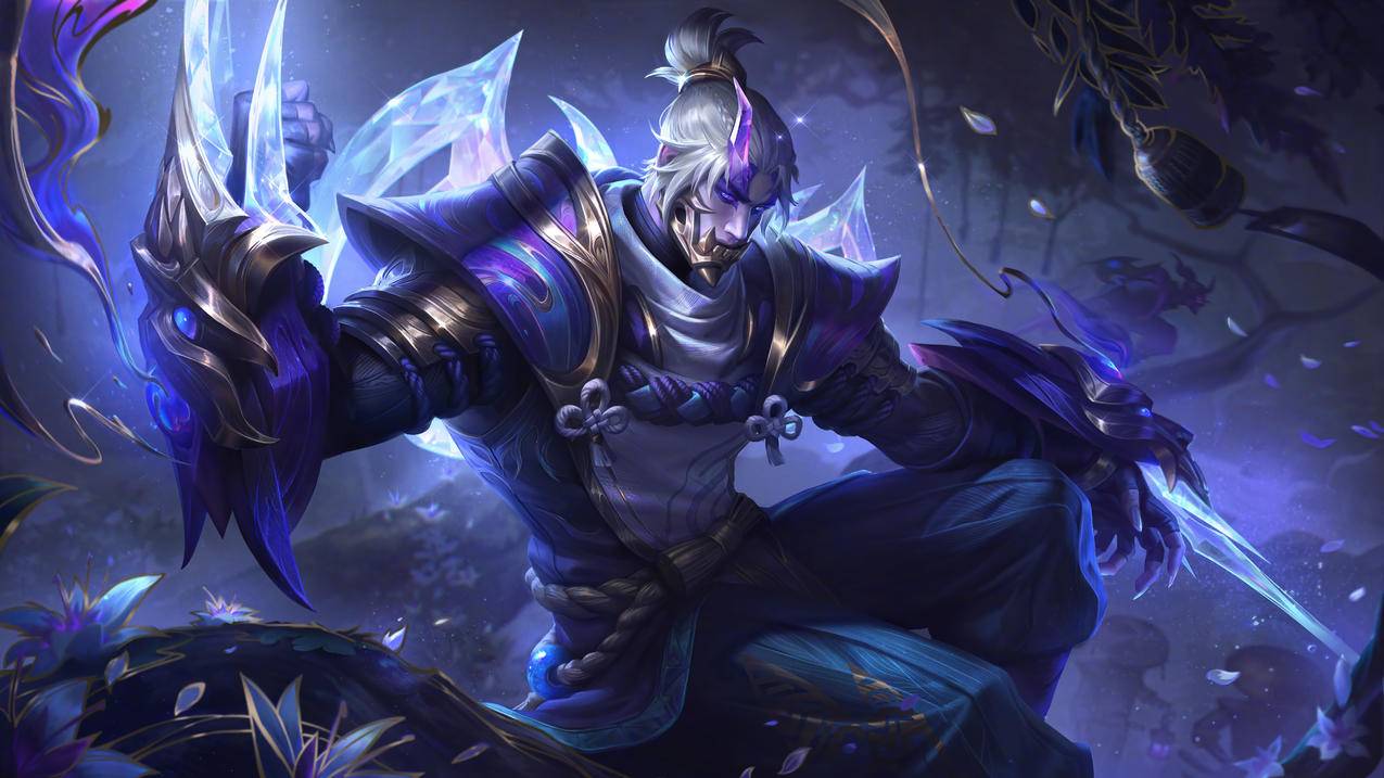 lol英雄联盟 至臻 灵魂莲华 劫 8K游戏壁纸 7680x4320