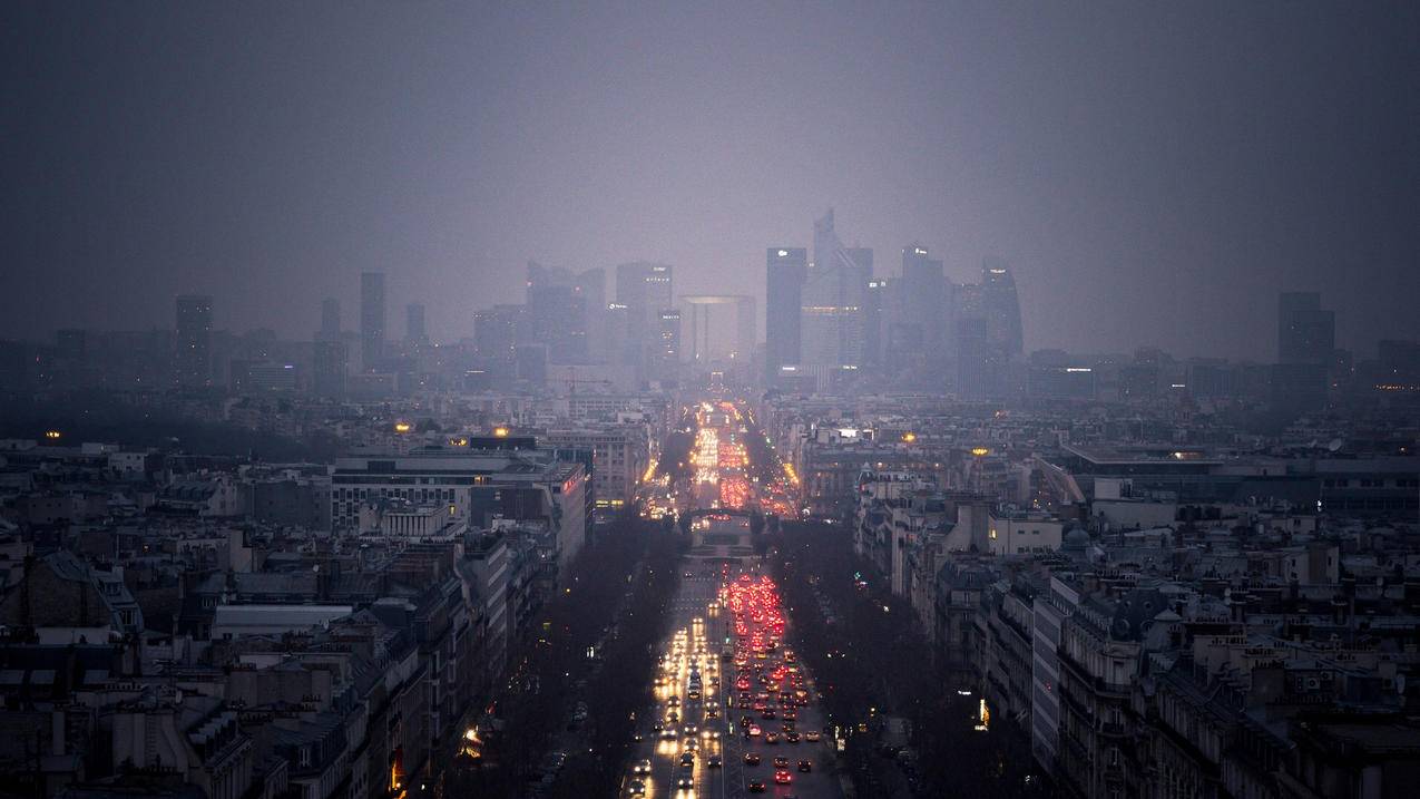 风景细雨蒙蒙城市高清壁纸