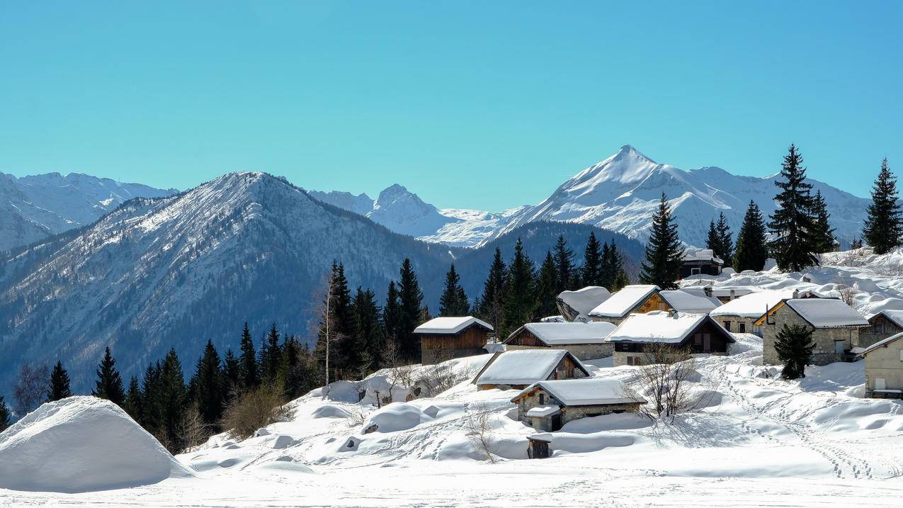 雪山 阿尔卑斯山 4k风景