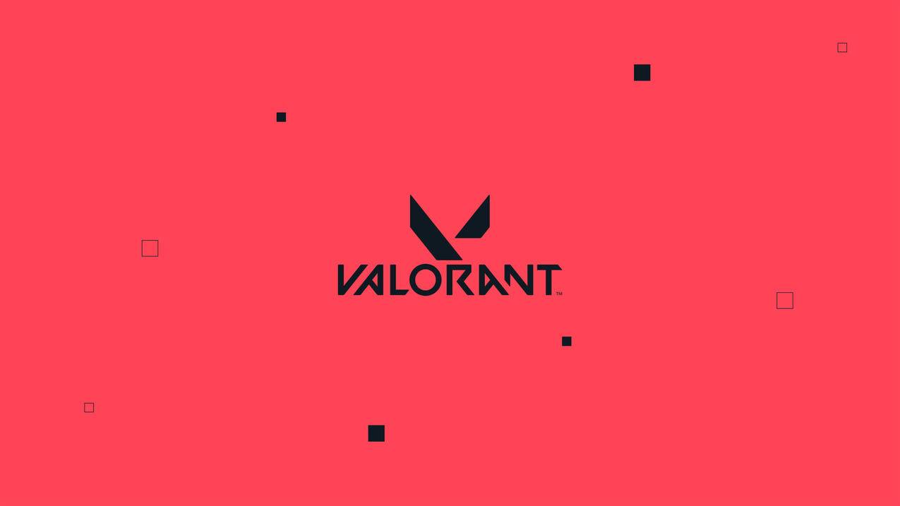 拳头FPS《Valorant》粉黑logo 4K游戏高清壁纸