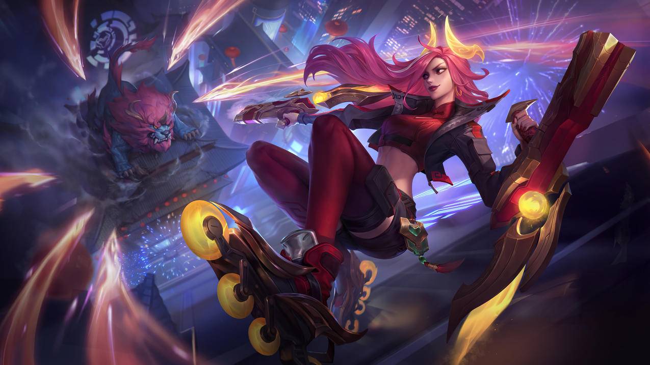 福牛守护者-厄运小姐《lol英雄联盟》 4K高清桌面壁纸