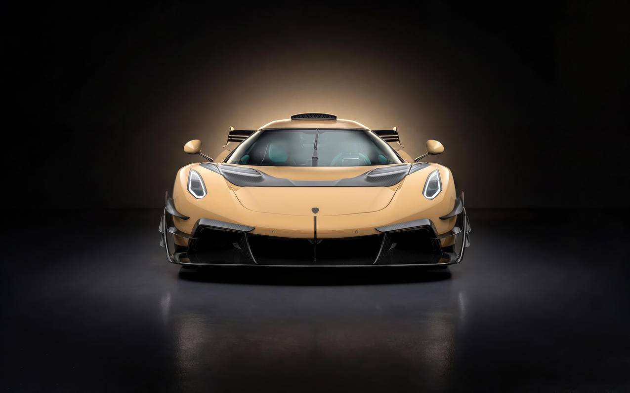 柯尼塞格Koenigsegg Jesko 黄色跑车 4K车机高清壁纸 3840x2400