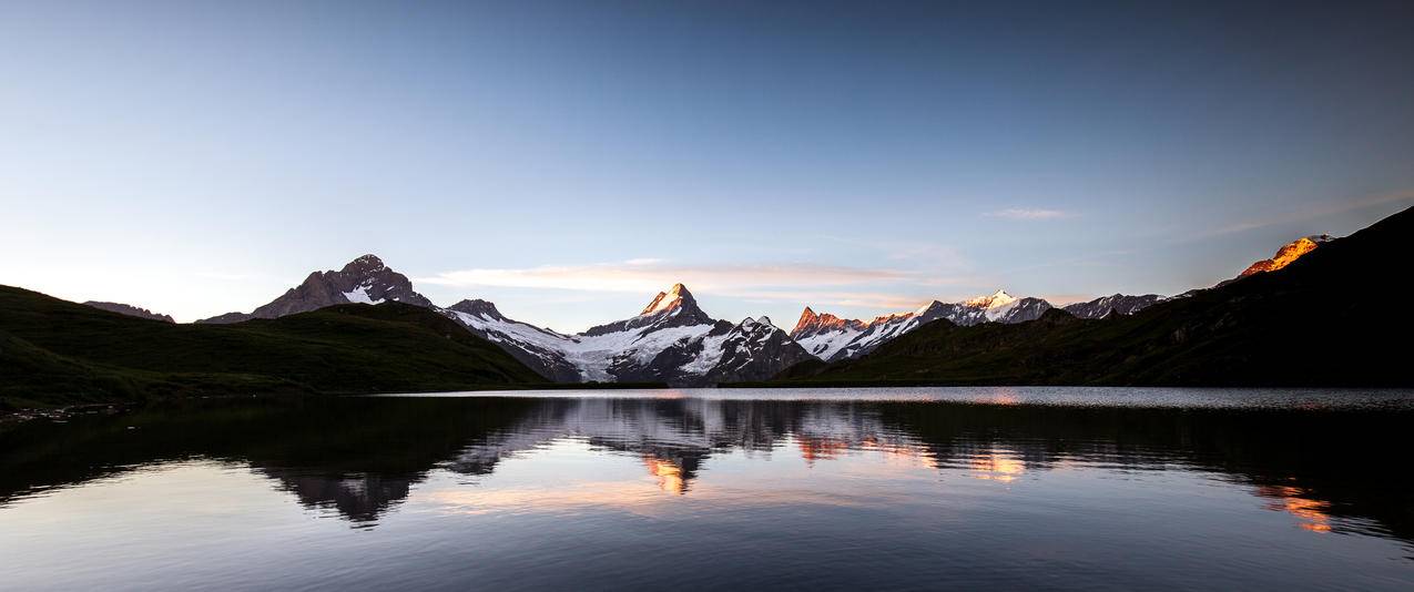 巴克普湖风景带鱼屏壁纸