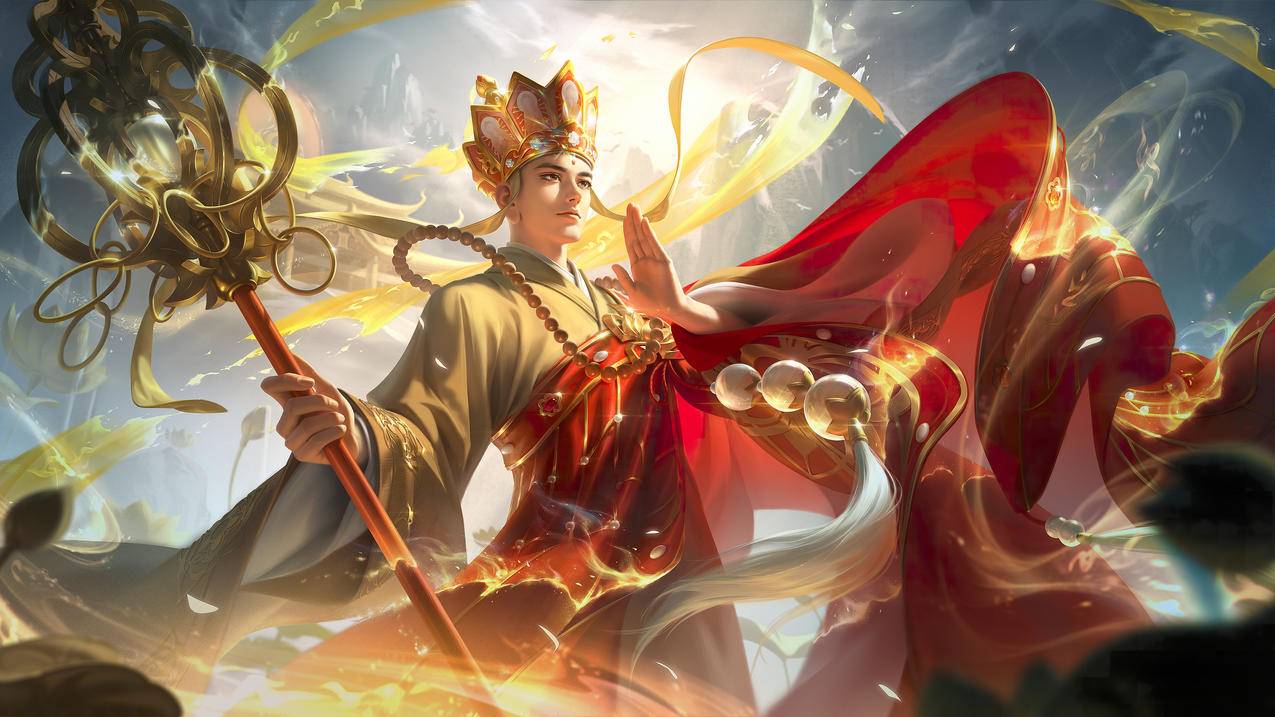 王者荣耀 金蝉 西游记唐三藏 5K高清游戏壁纸