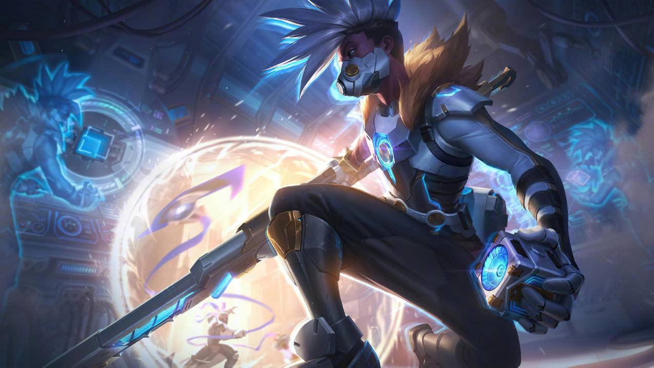 未来战士 艾克《英雄联盟 lol》4K高清晰图片
