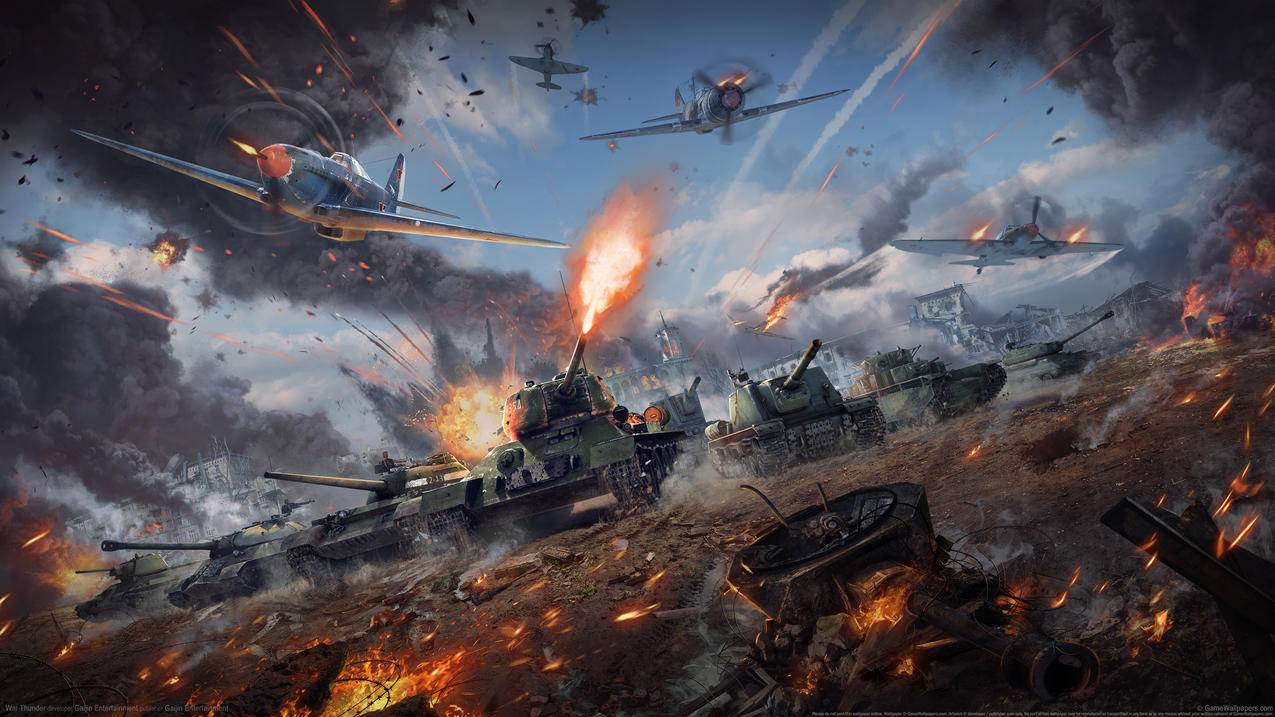 战争雷霆 war thunder 坦克 飞机 战争 4K高清壁纸