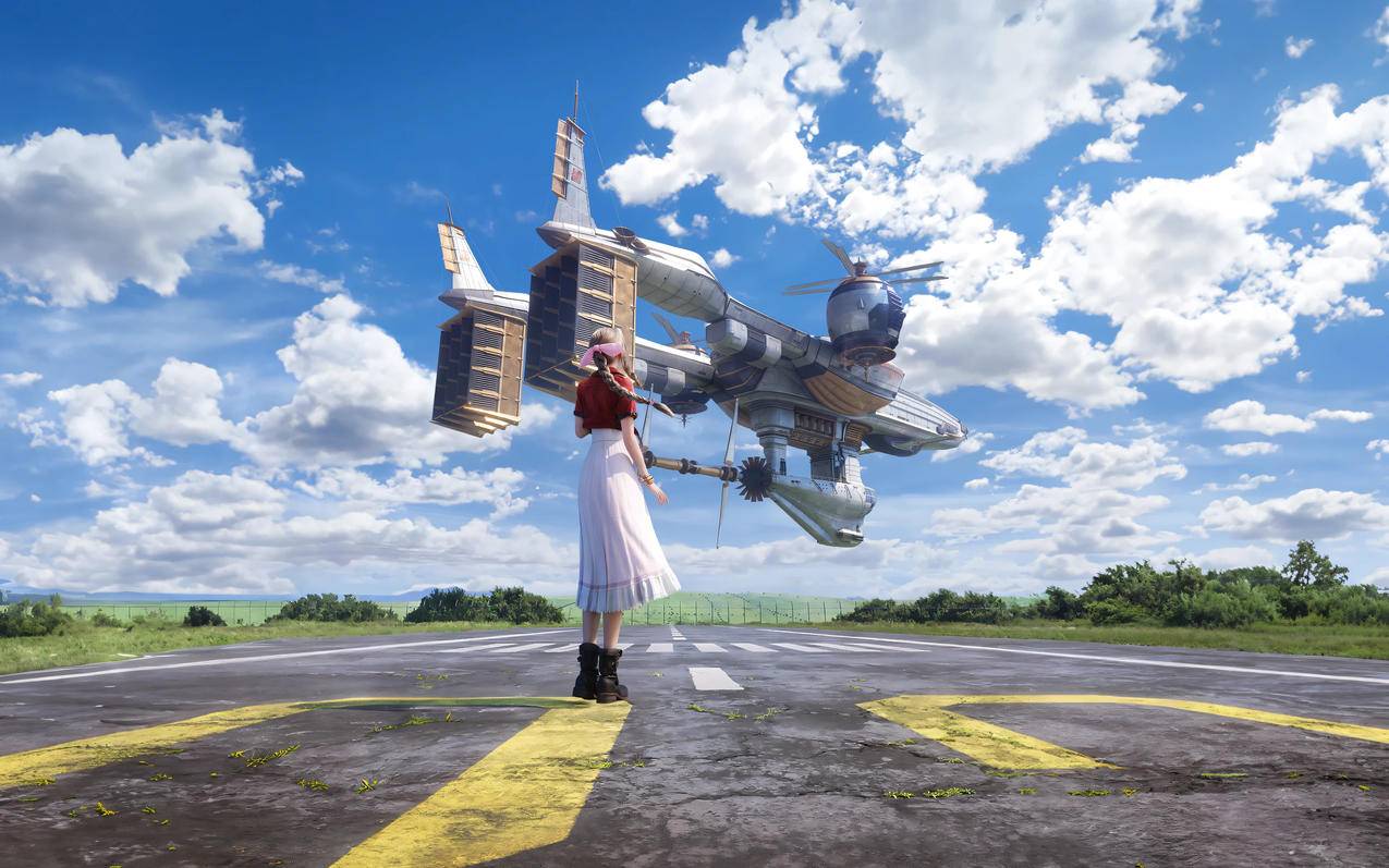 《Final Fantasy VII Rebirth Aerith-InIntRios》艾瑞丝4K壁纸 3840x2400