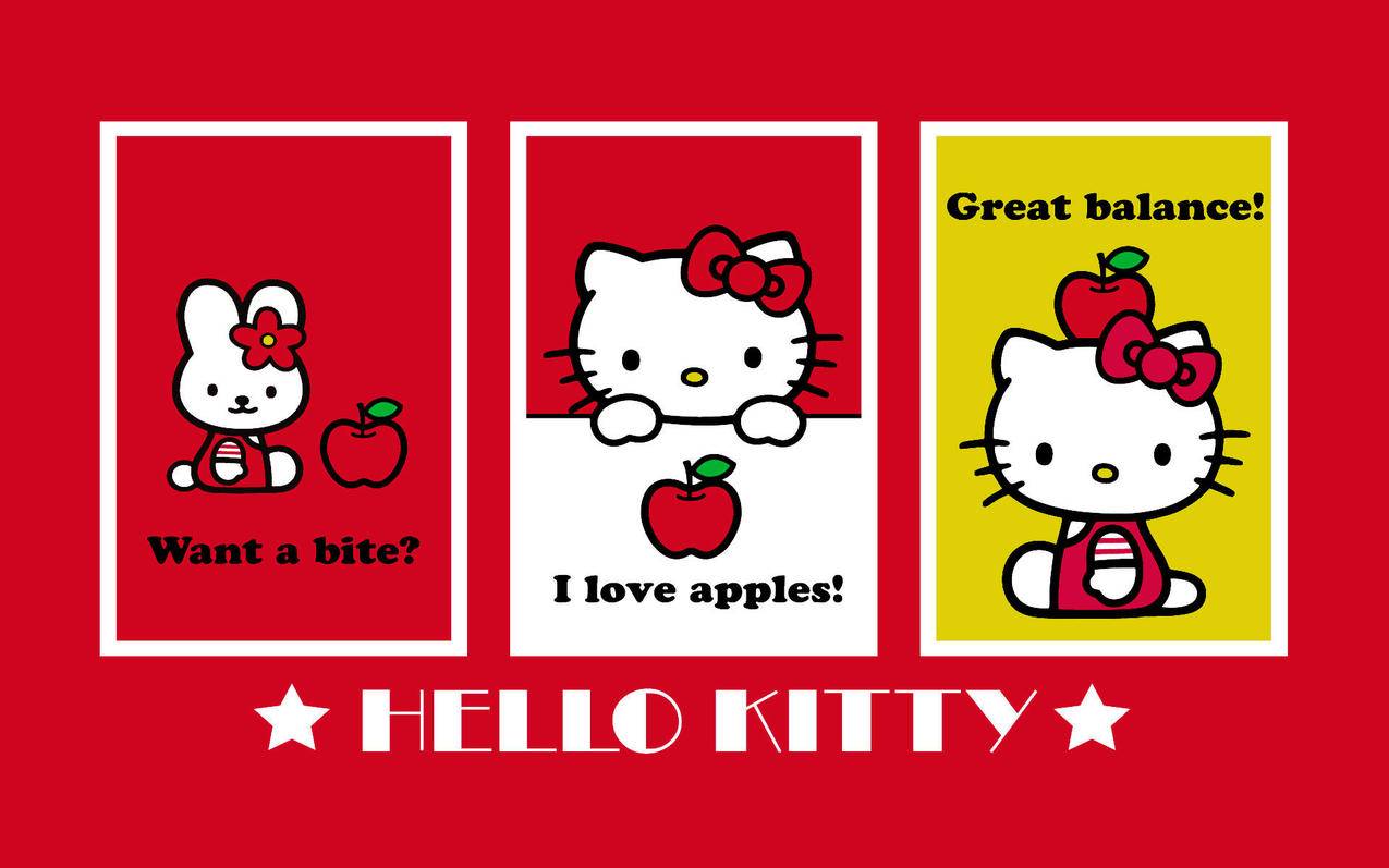 HelloKitty可爱卡通宽屏高清壁纸