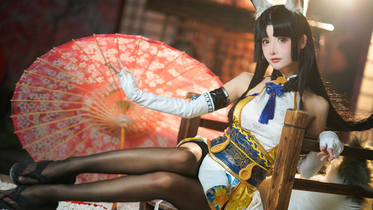 cos 油伞 美女 4k电脑壁纸 4k手机壁纸