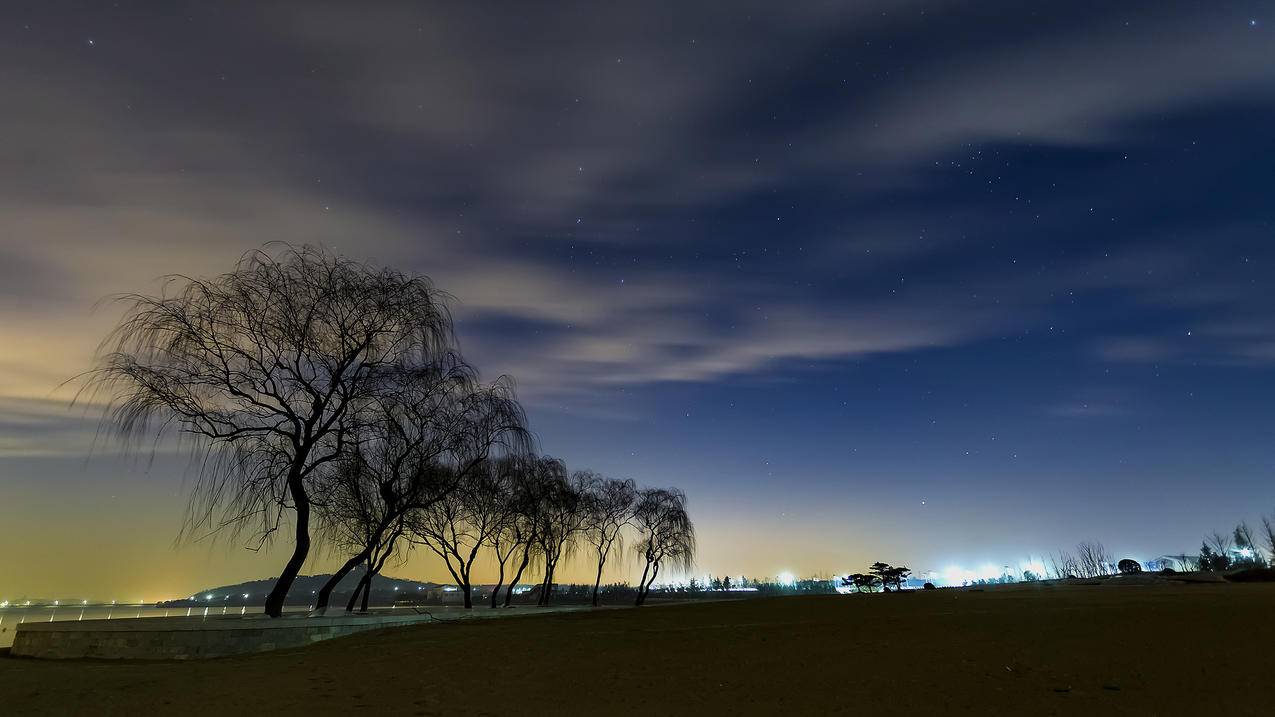 风景自然风光夜空星空夜晚高清壁纸