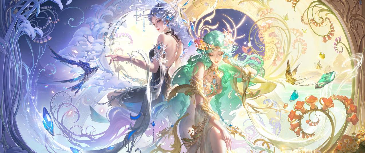 貂蝉 馥梦繁花 王者荣耀 3440x1440带鱼屏游戏壁纸