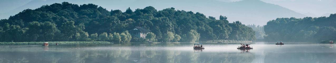 西湖美景 5760x1080三屏风景高清壁纸