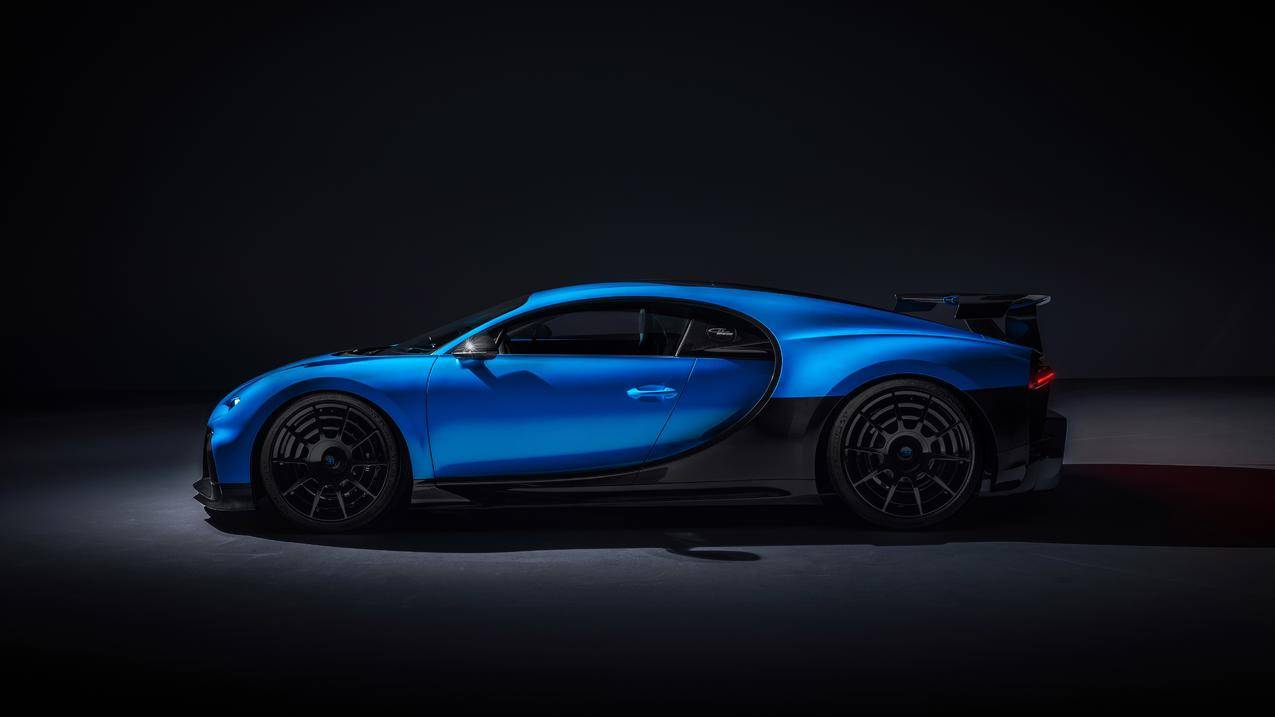 Bugatti Chiron Pur Sport 布加迪 蓝色跑车5k壁纸