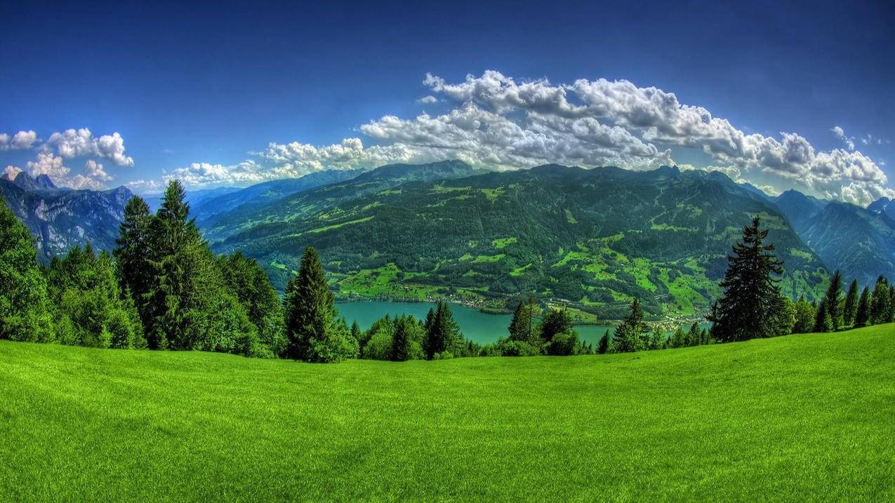 风景自然风景青山绿水蓝天白云高清壁纸 图片编号 壁纸网