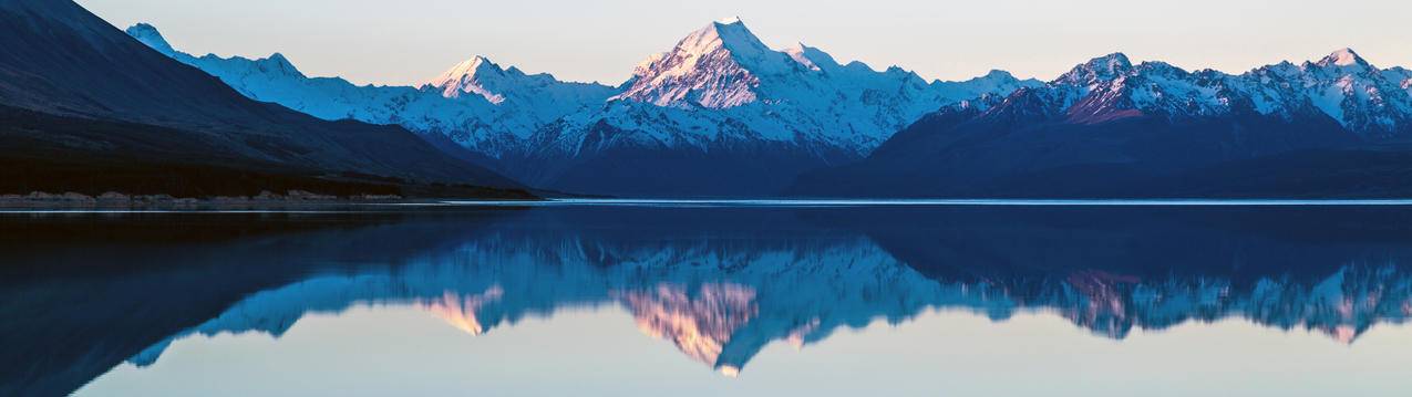 湖泊山水倒影风景5120x1440壁纸