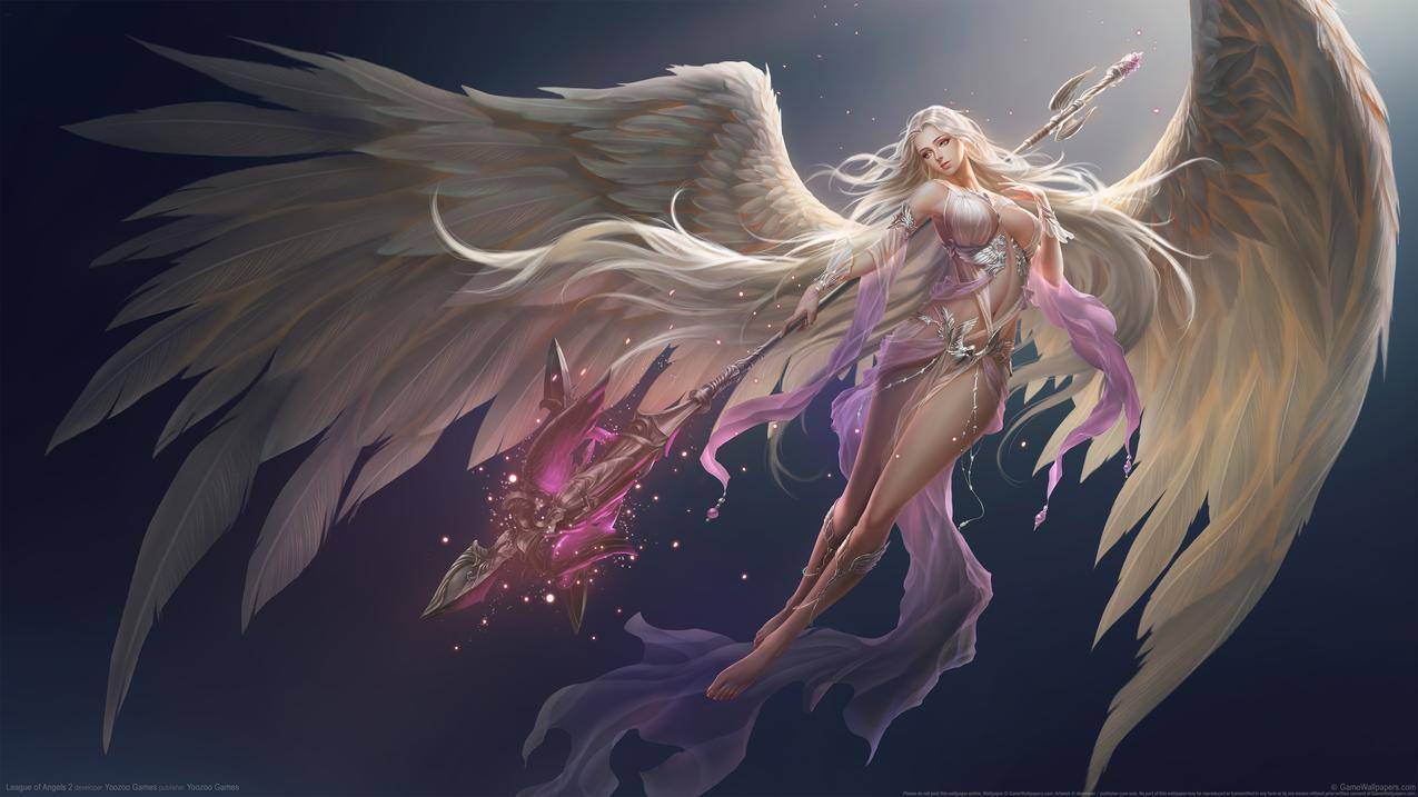 《League of Angels 2》女神联盟2命运女神4k壁纸